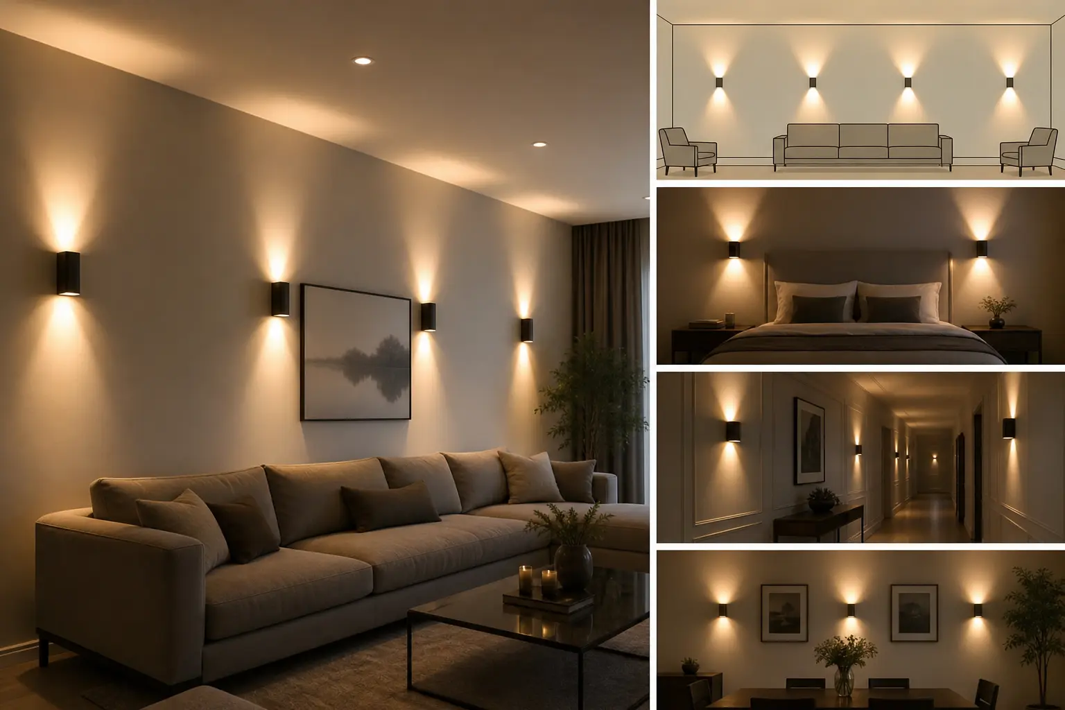 Warm Ambient Wall Lighting Ideas