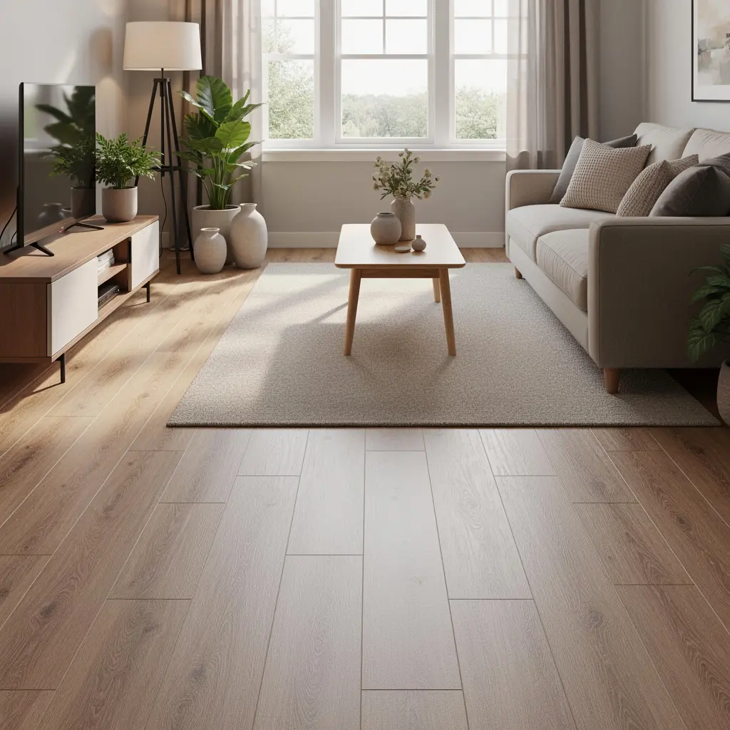 Budget Friendly Living Room Floor Makeover