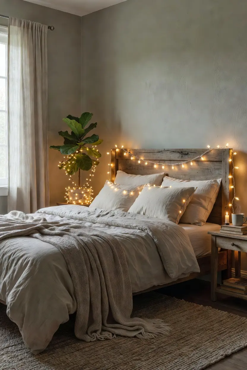 Cozy Bedroom Ideas with Fairy Lights