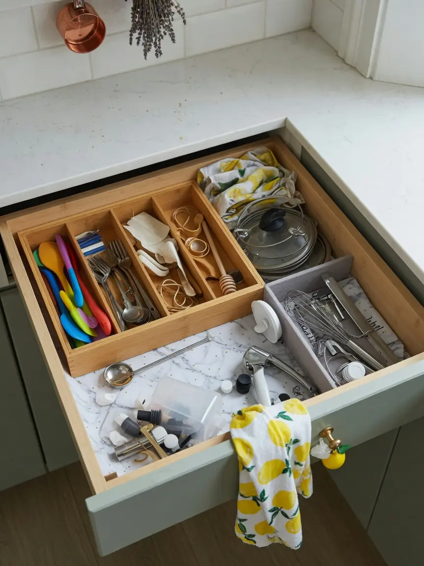 Kitchen Organization and Drawer Storage