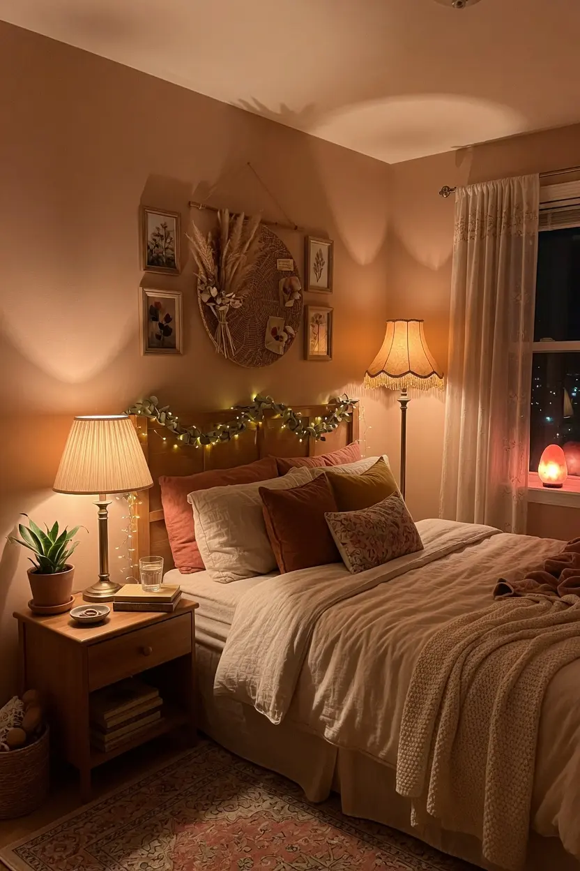 Cozy Bedroom Decor Ideas with Warm Lighting