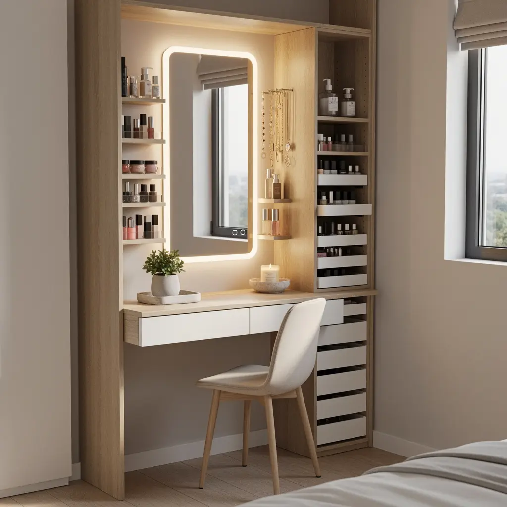 Smart Vanity Organizer Desk