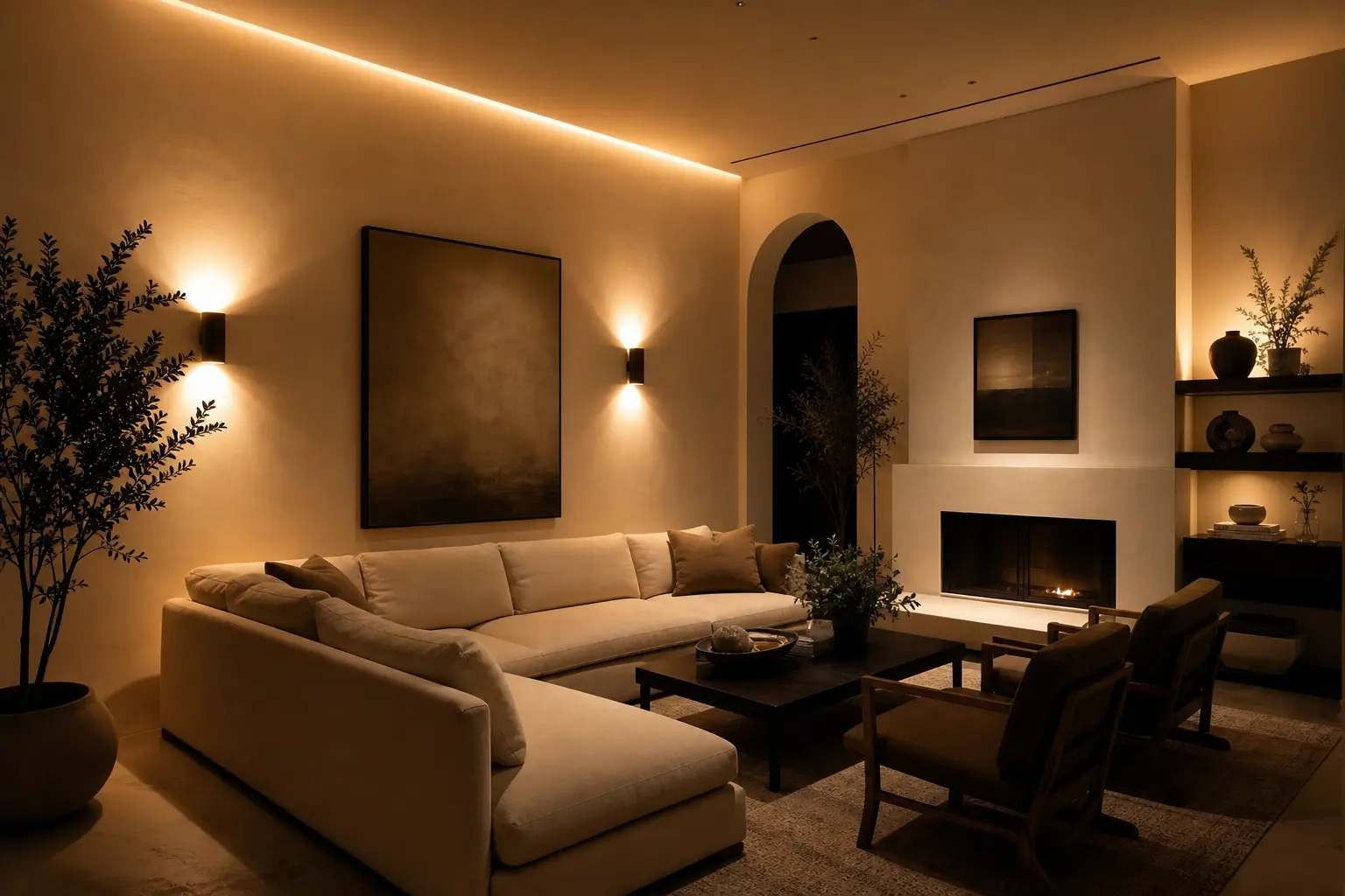Warm Ambient Wall Lighting Ideas