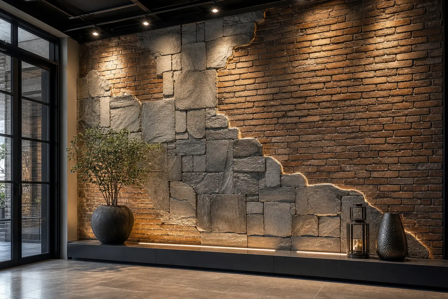 Luxury 3D Wall Mural Design Ideas for a Modern Entryway