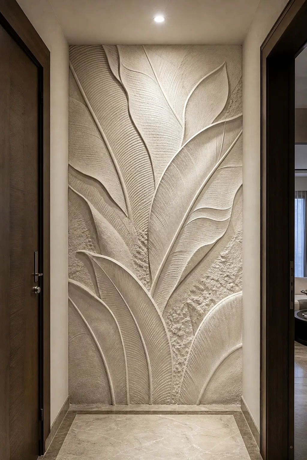 Luxury 3D Wall Mural Design Ideas for a Modern Entryway