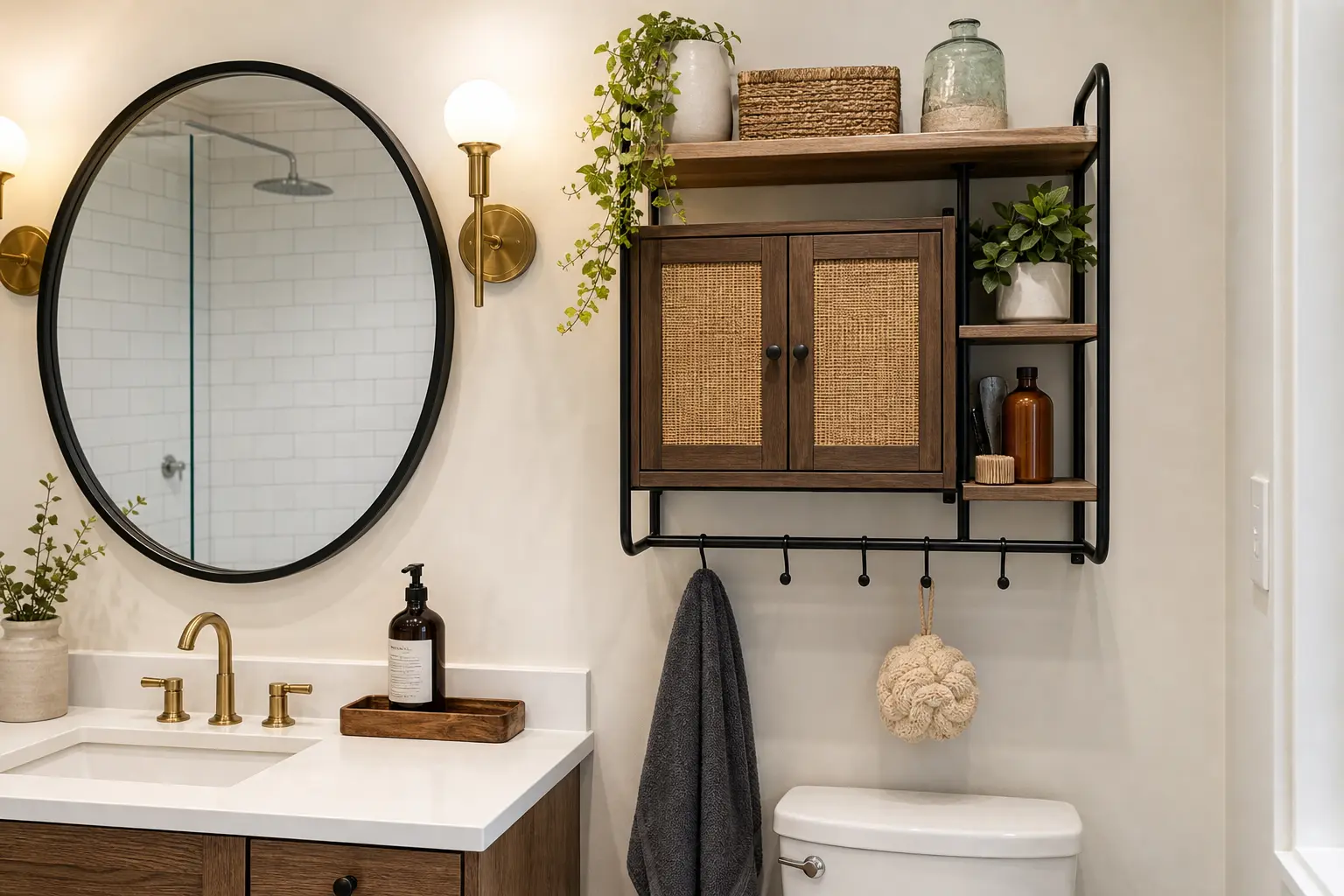 Wall Mounted Bathroom Storage Organizer Ideas