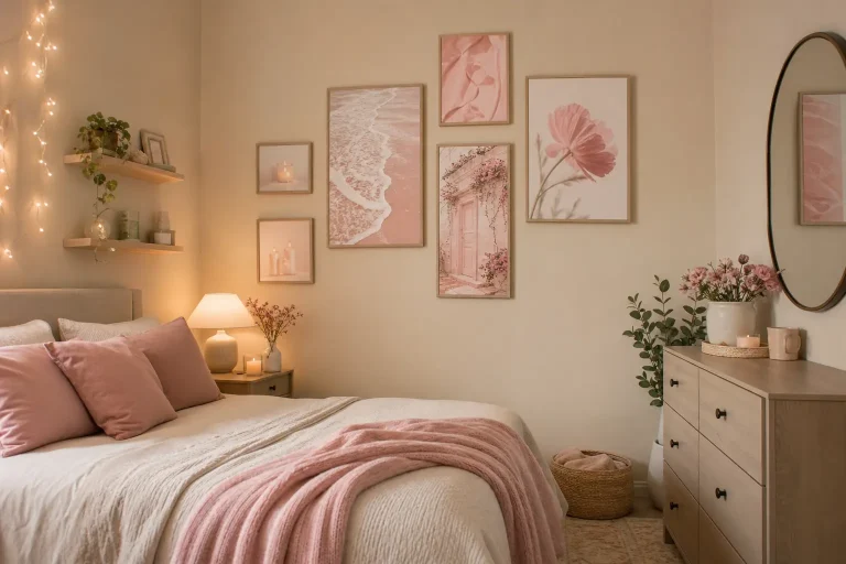 Pink Girly Room Wall Decor Ideas