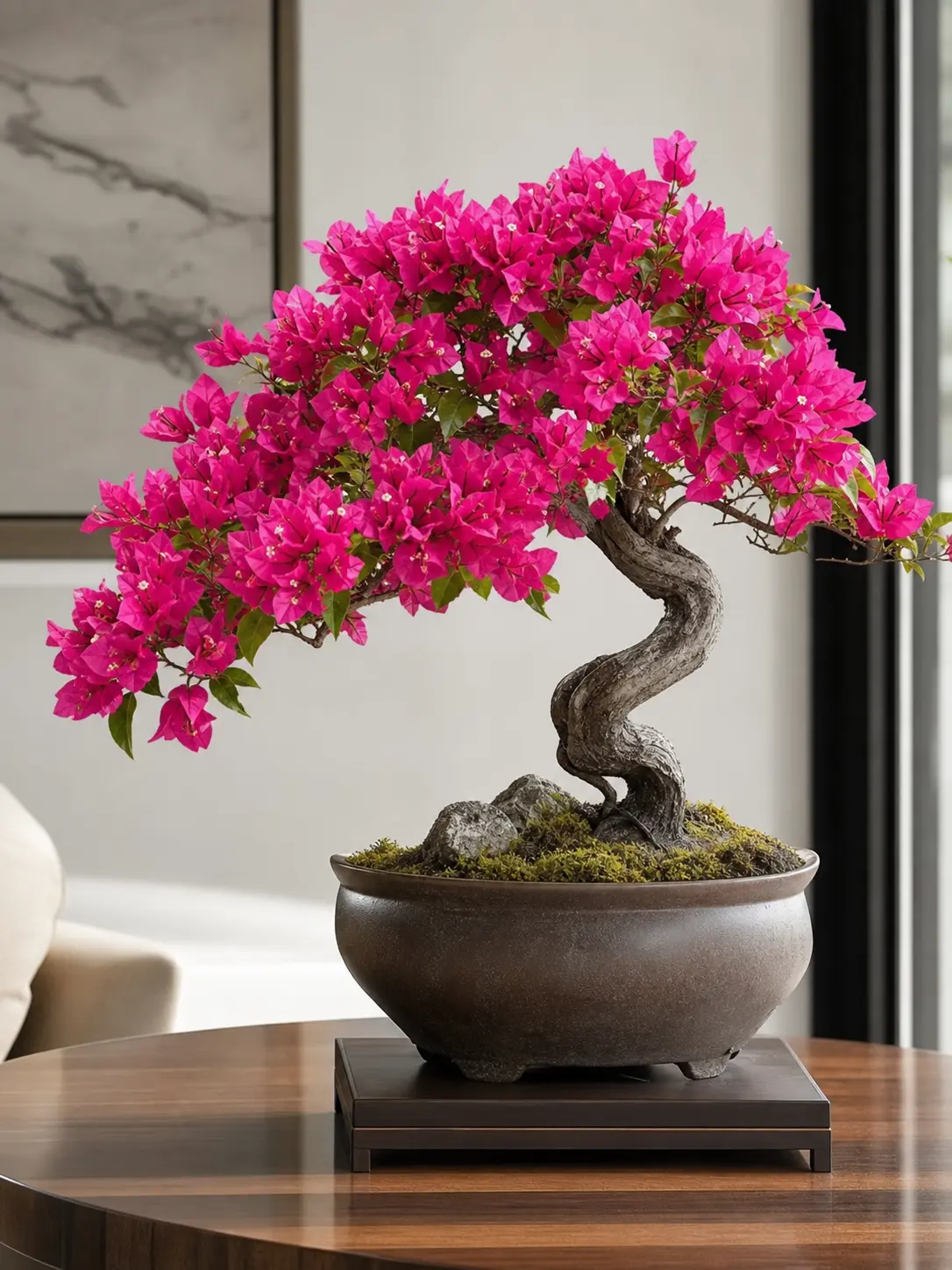 Pink Flower Bonsai Artificial Plant Ideas