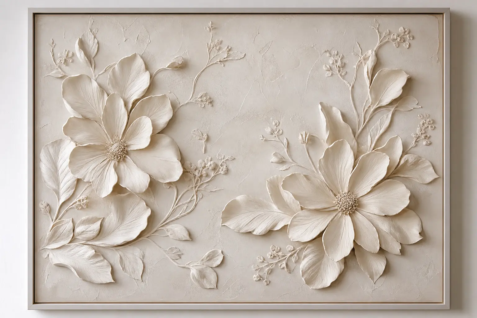 Luxury 3D Floral Wall Art Design Ideas