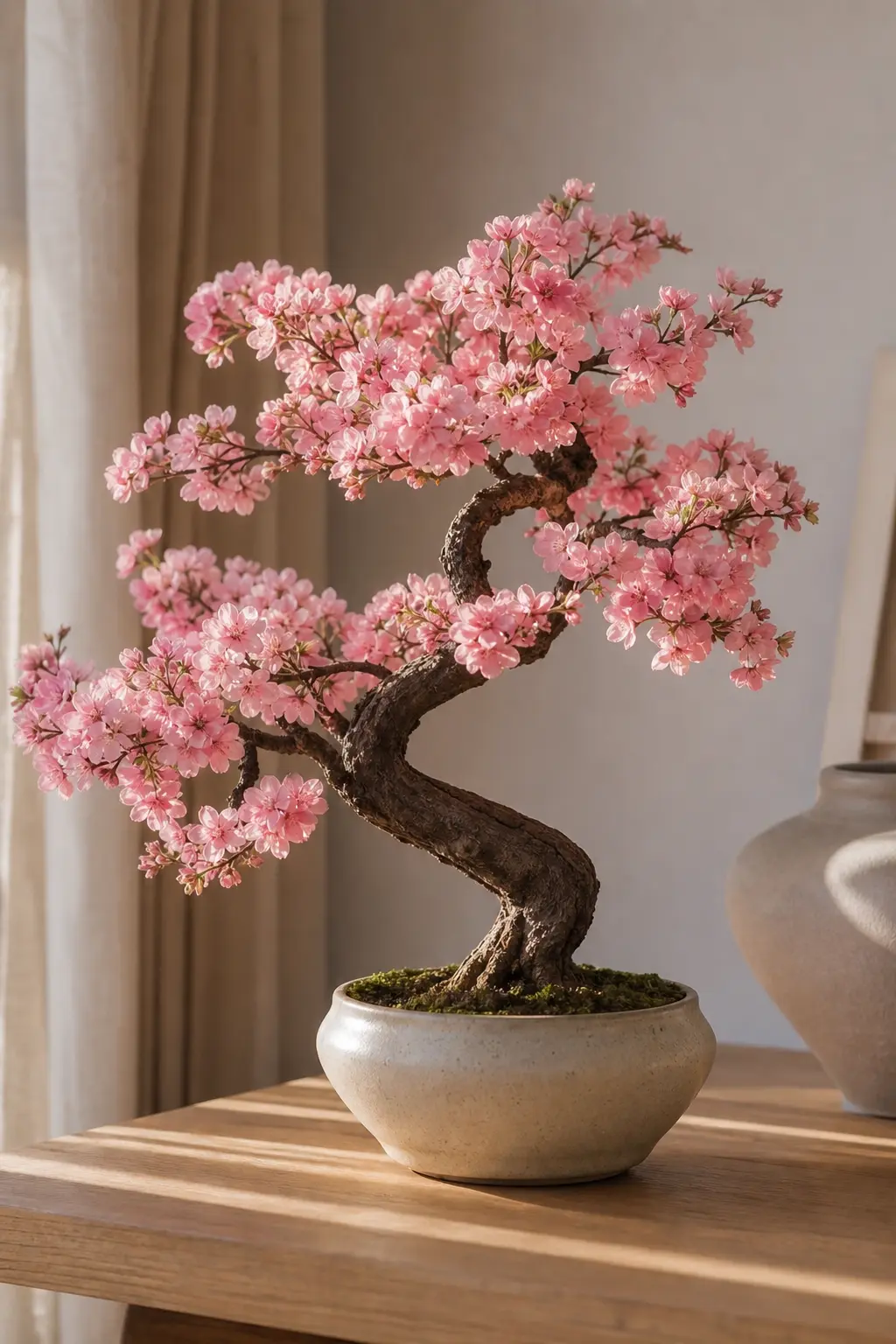 Pink Flower Bonsai Artificial Plant Ideas
