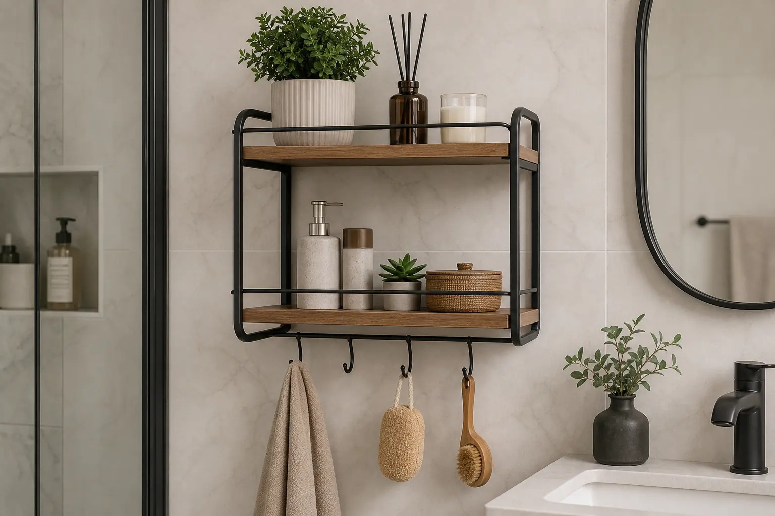 Wall Mounted Bathroom Storage Organizer Ideas