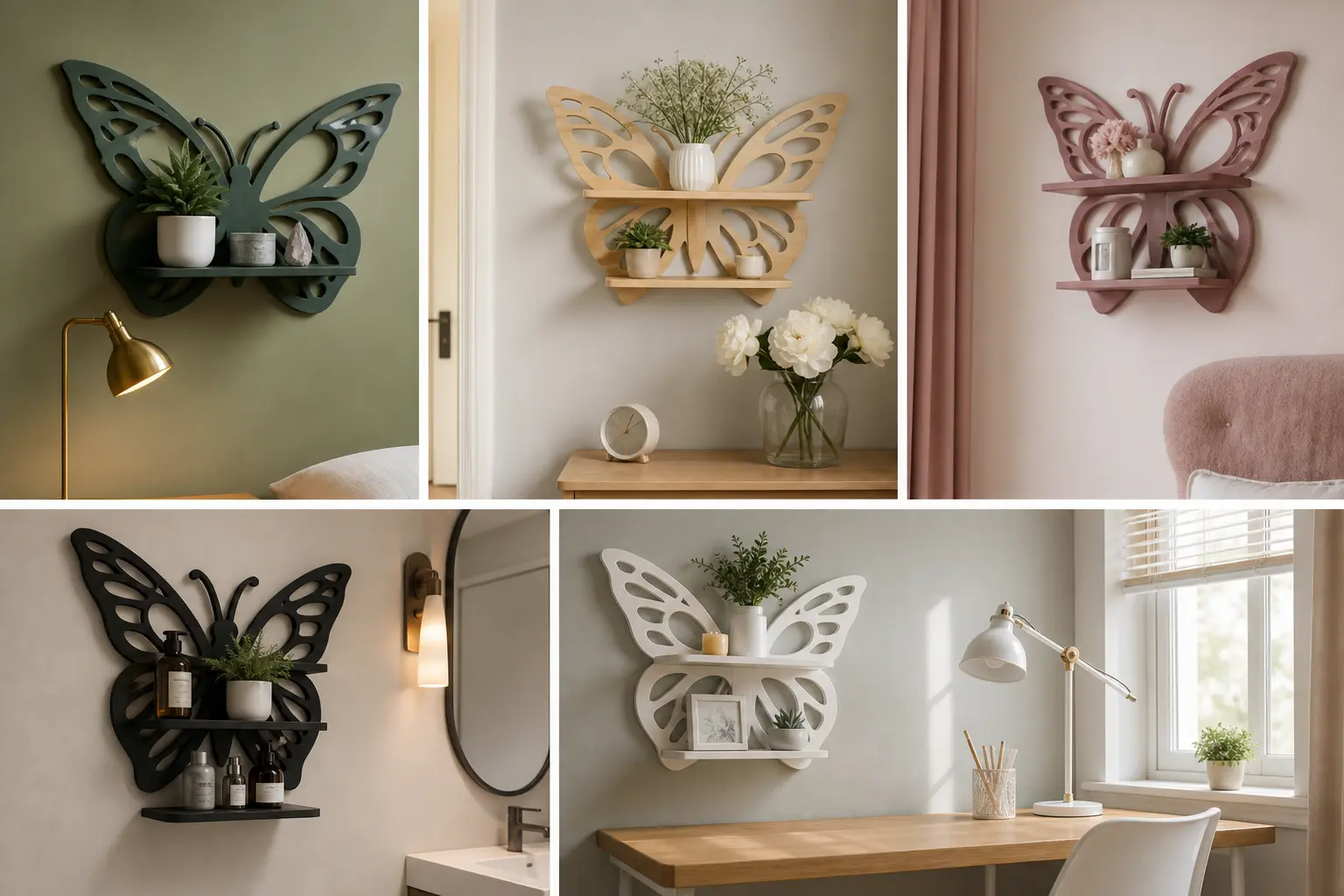 Butterfly Wall Shelf Ideas for Stylish Home Decor