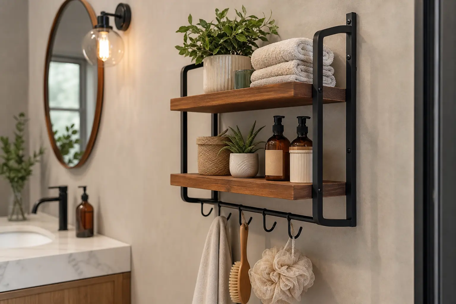 Wall Mounted Bathroom Storage Organizer Ideas