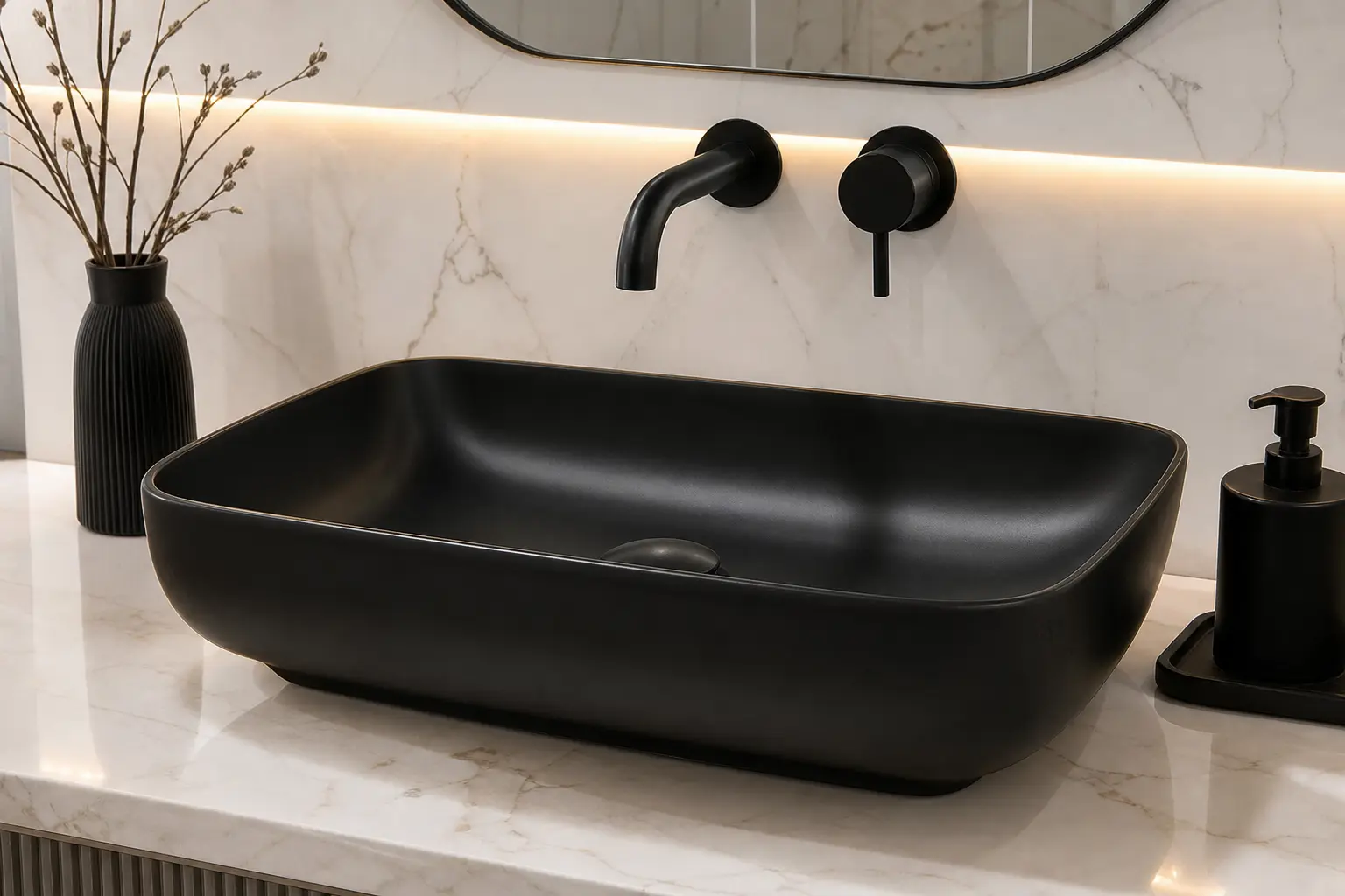 Black Ceramic Wash Basin Ideas