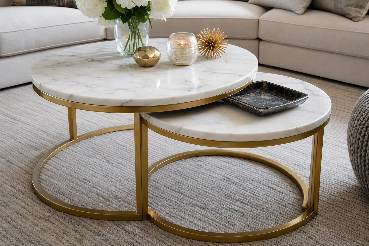 Luxury Marble Nesting Coffee Table Ideas