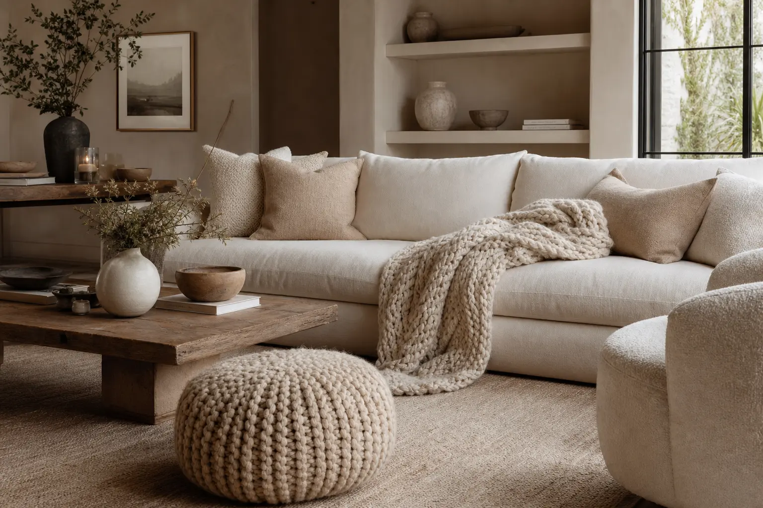Cozy Neutral Living Room Inspiration Ideas