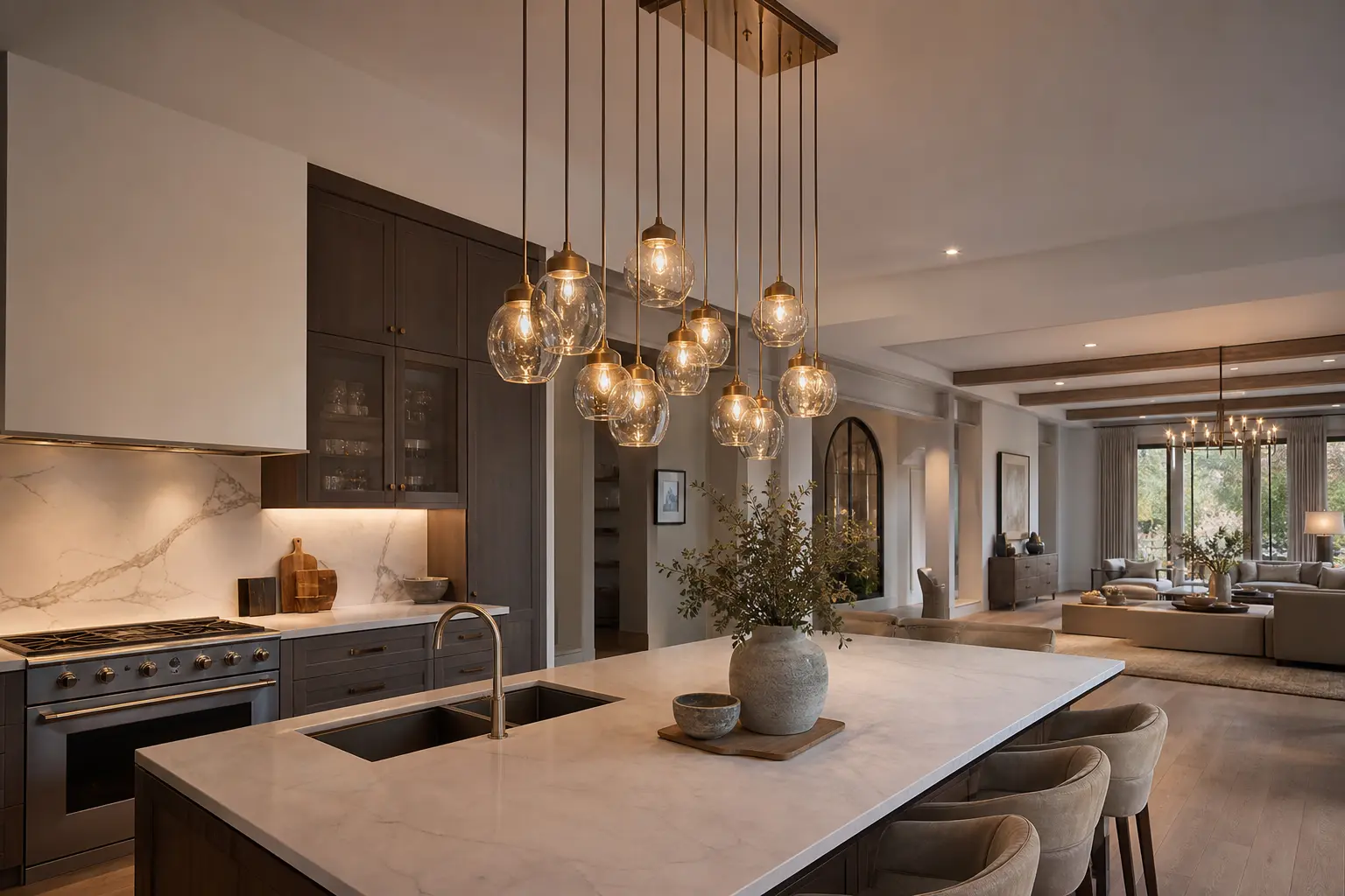 Modern Chandelier Ceiling Lamp Ideas for Kitchen