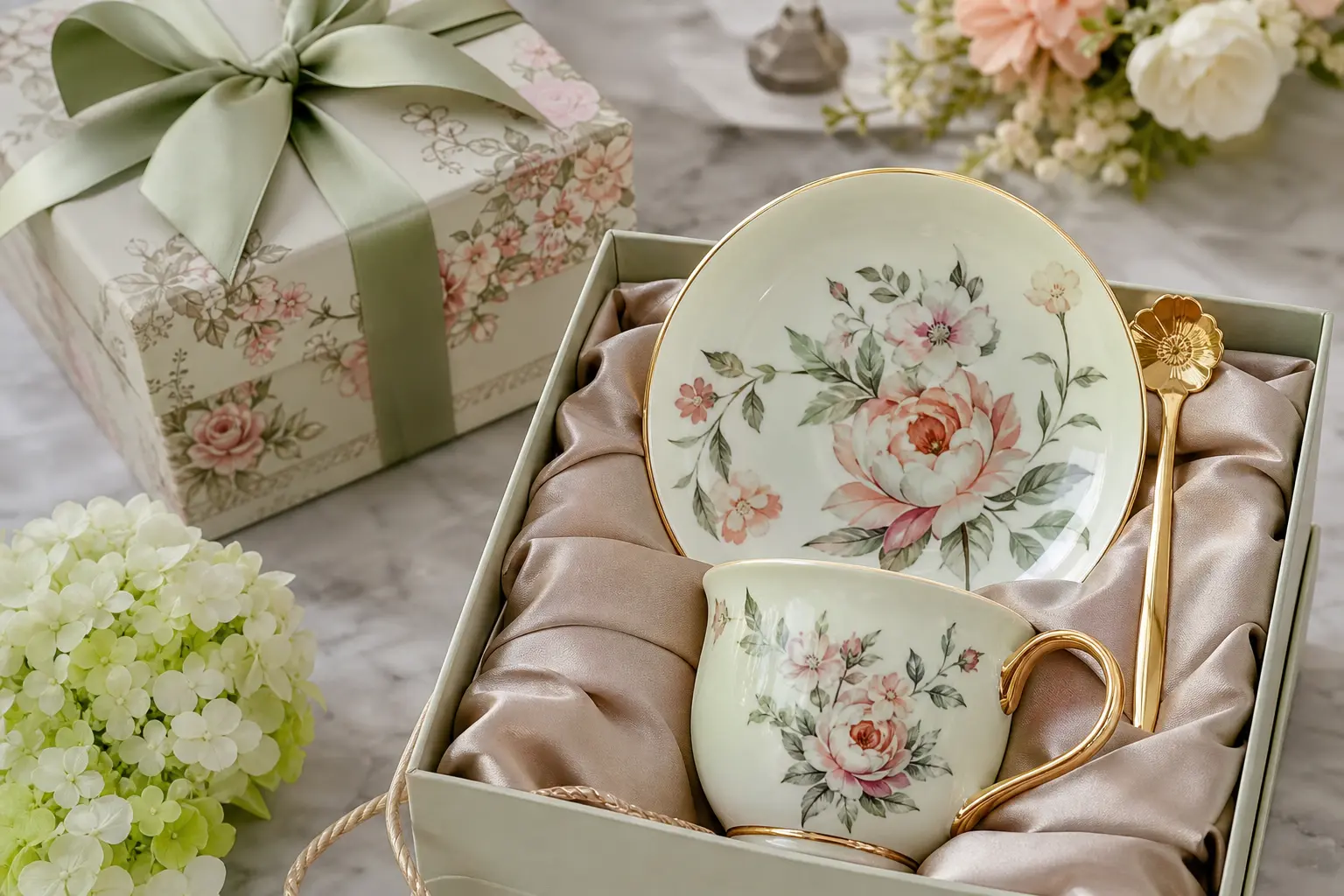 Elegant Floral Teacup Set Ideas