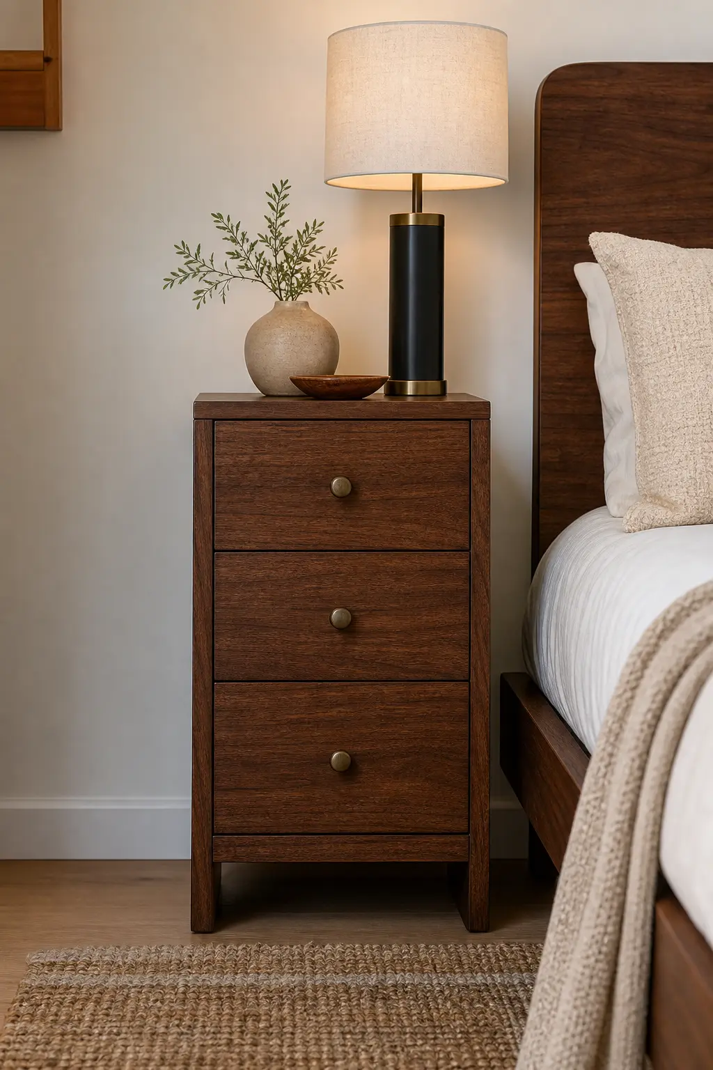 Solid Wood Bedside Table Ideas