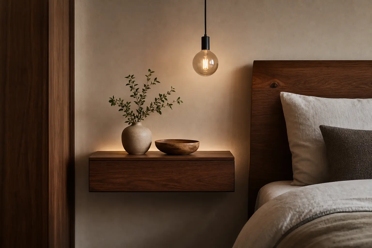 Solid Wood Bedside Table Ideas
