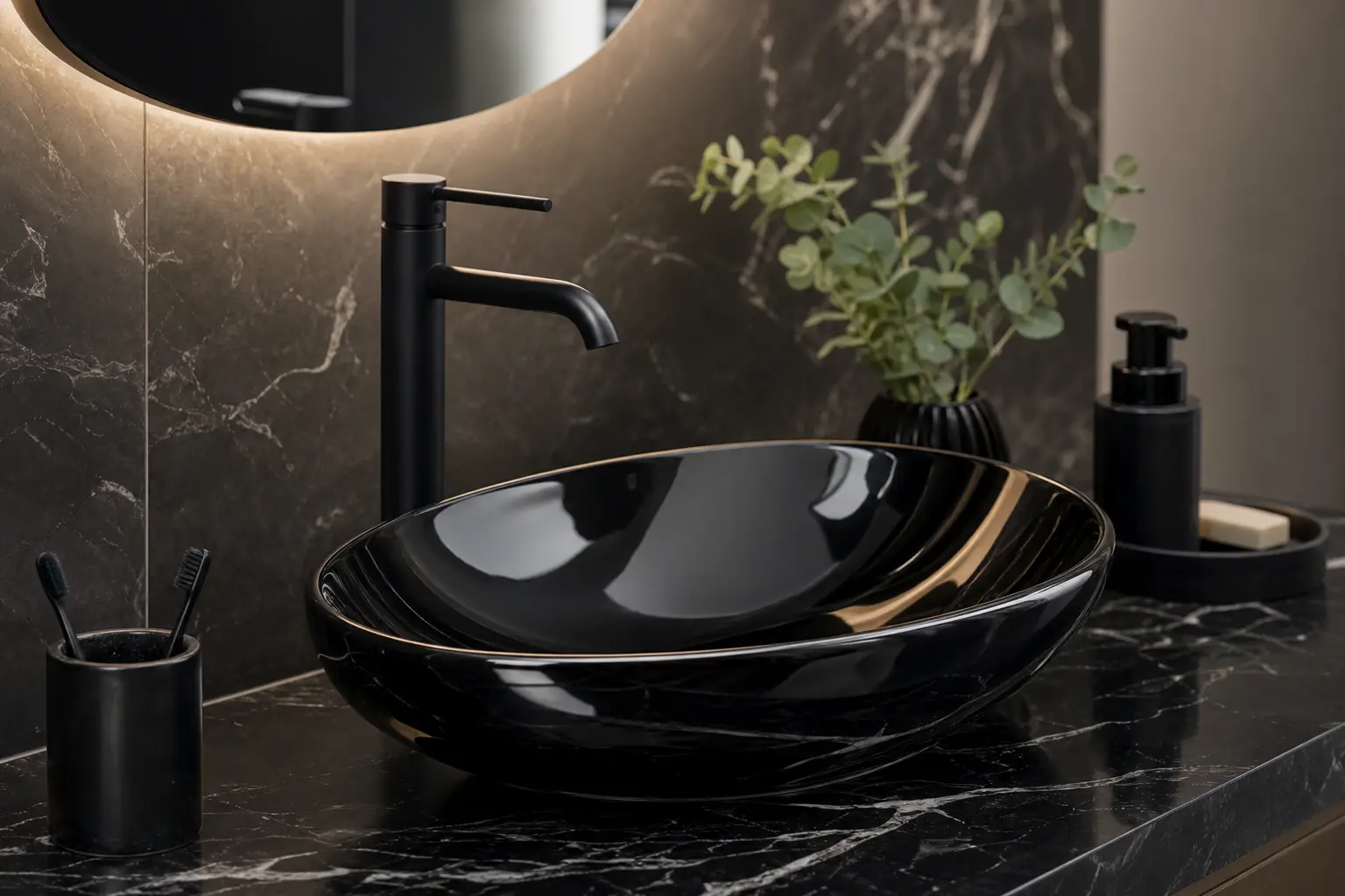 Black Ceramic Wash Basin Ideas