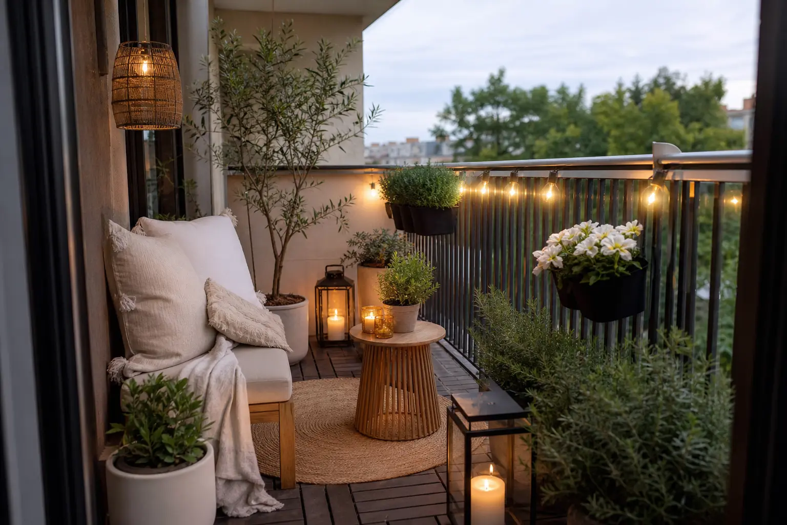 Modern Cozy Balcony Decor Ideas