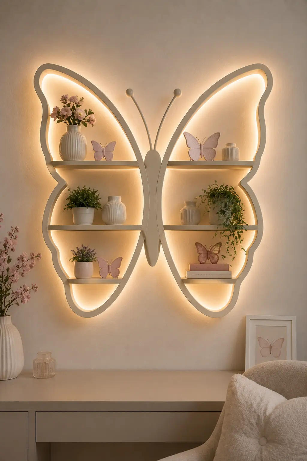 Butterfly Wall Shelf Ideas for Stylish Home Decor