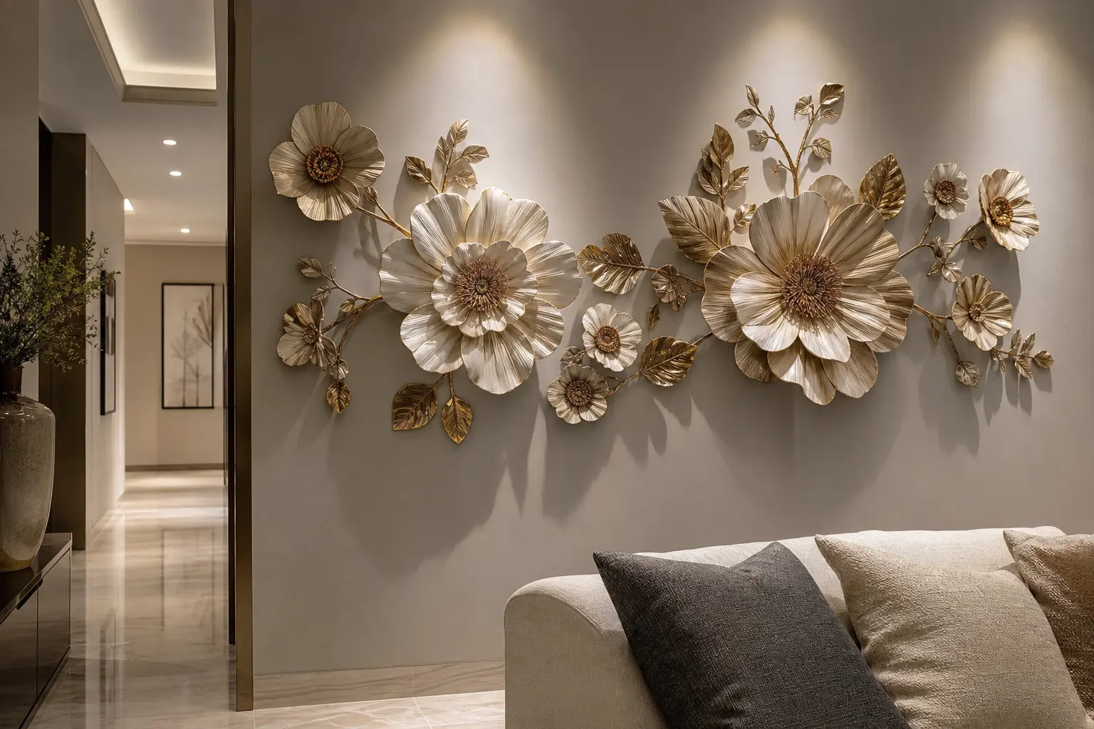 Elegant 3D Floral Wall Decor Ideas | Luxury Home Inspiration