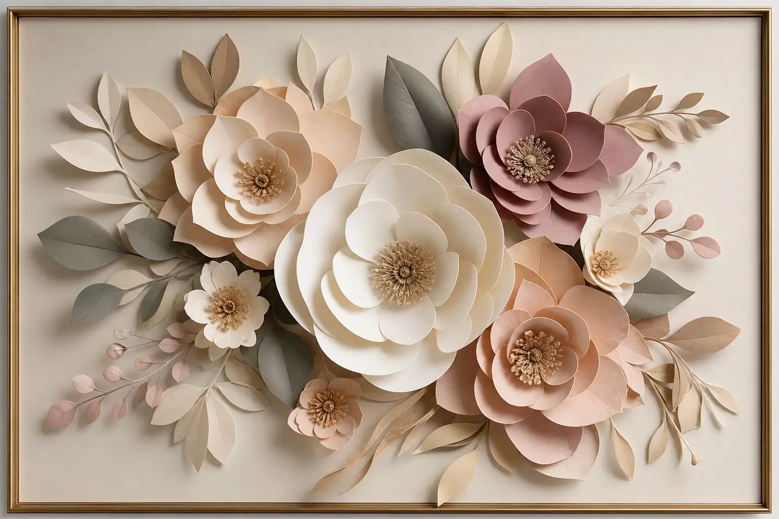 Luxury 3D Floral Wall Art Design Ideas