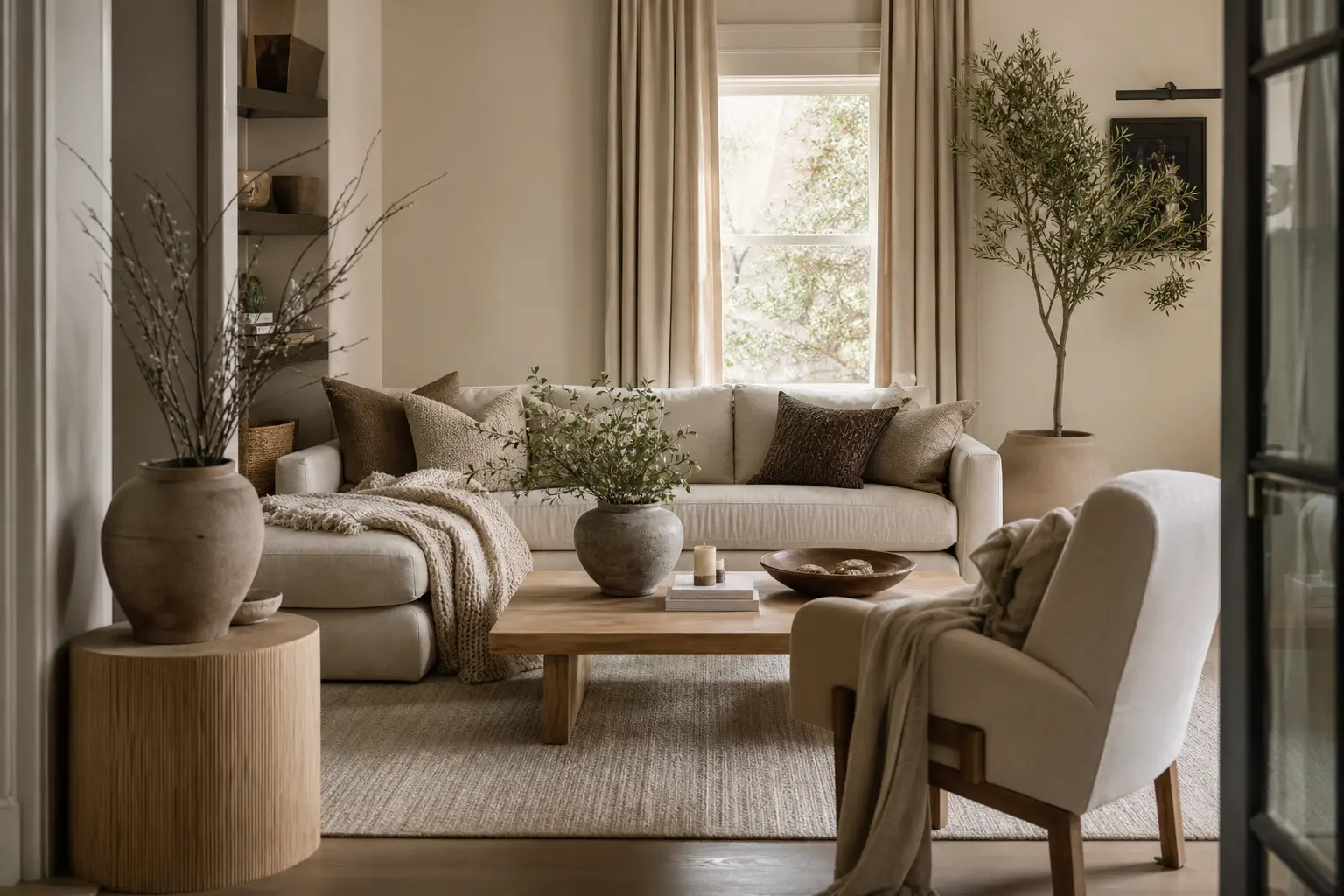 Cozy Neutral Living Room Inspiration Ideas
