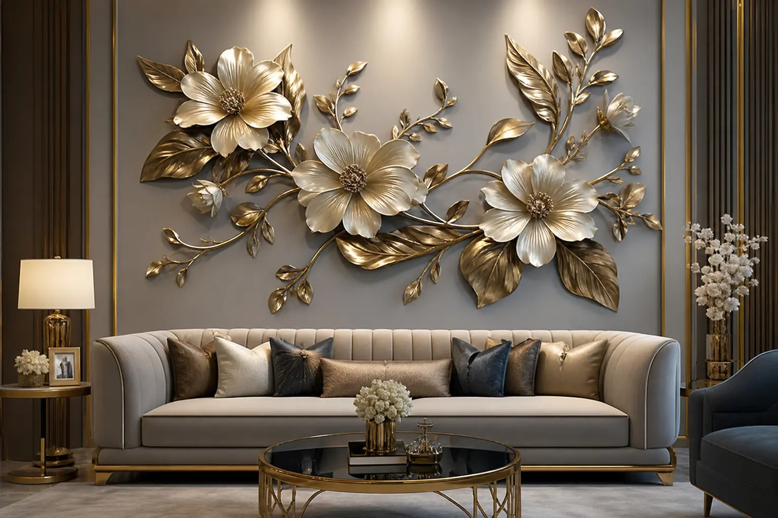 Luxury 3D Floral Wall Art Design Ideas