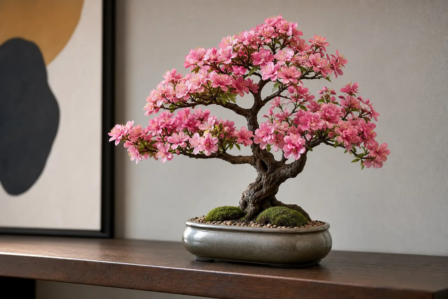 Pink Flower Bonsai Artificial Plant Ideas