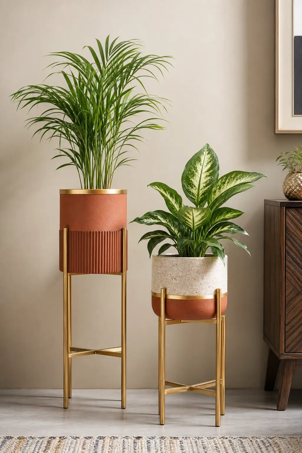 Gold Plant Stand Pot Ideas