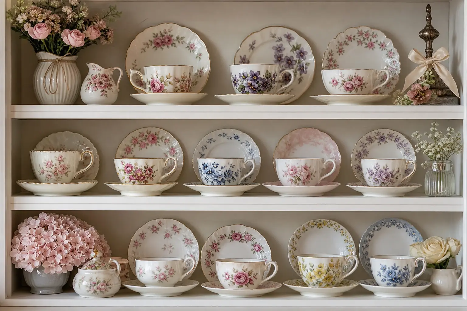 Elegant Floral Teacup Set Ideas