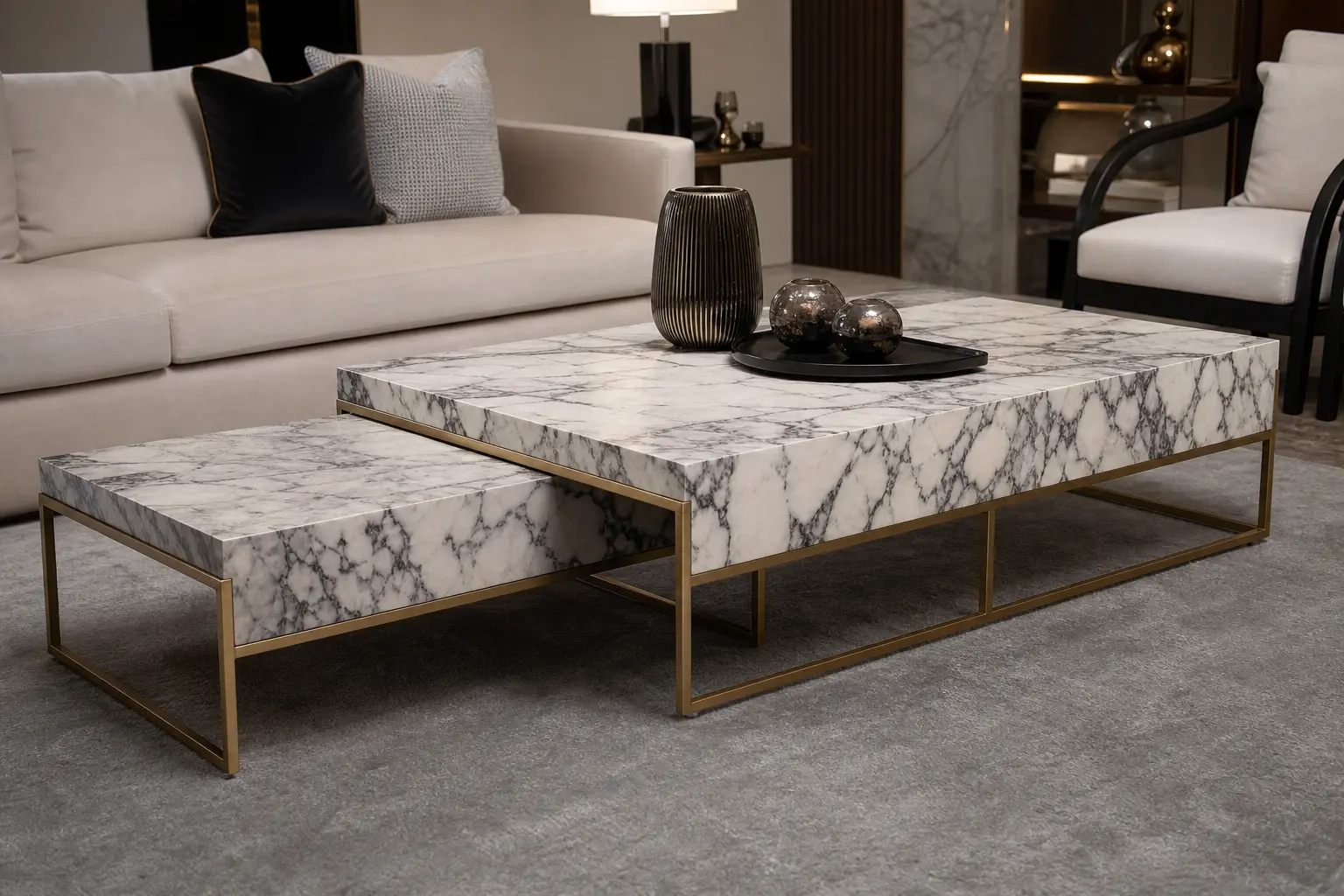 Luxury Marble Nesting Coffee Table Ideas