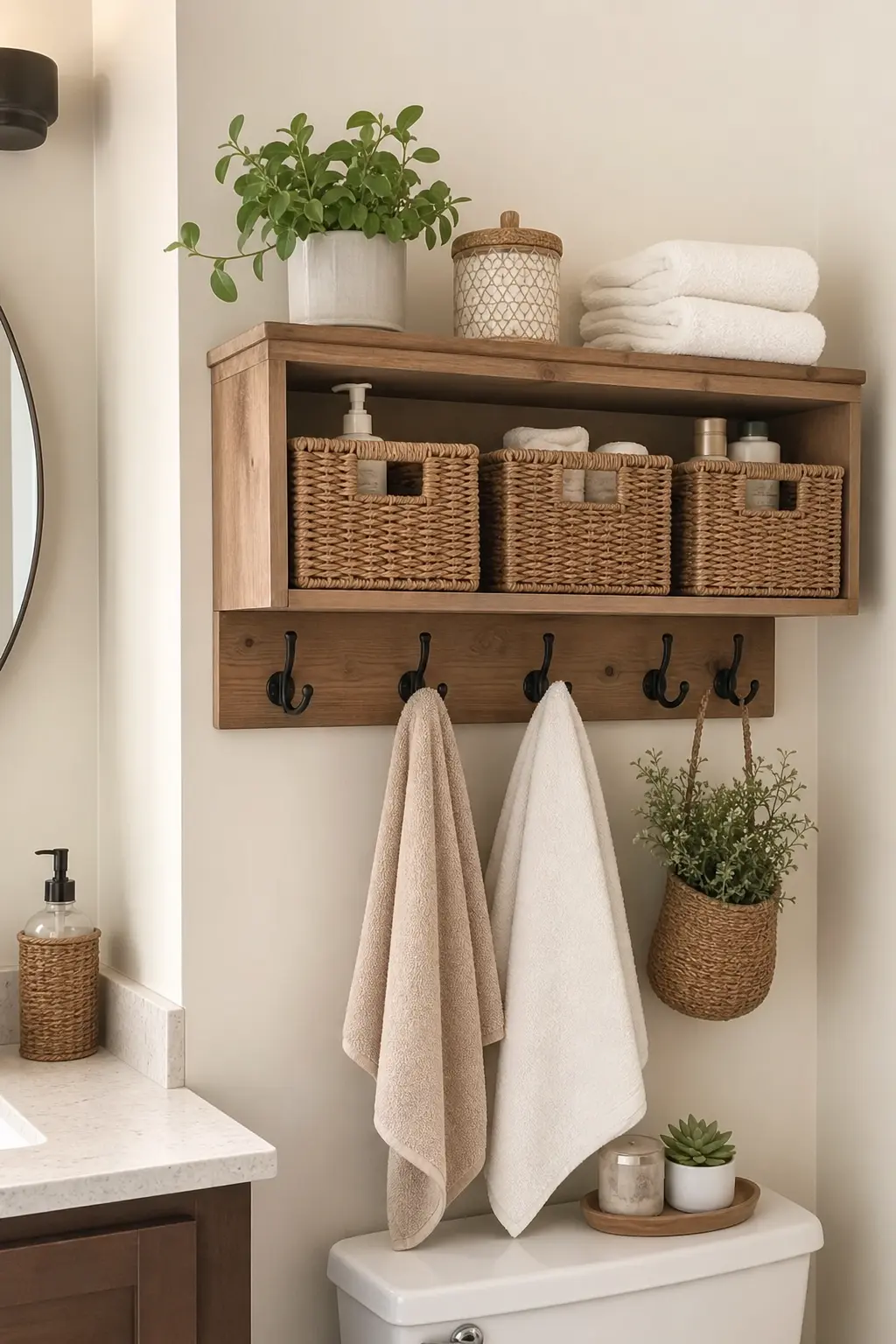 Wall Mounted Bathroom Storage Organizer Ideas