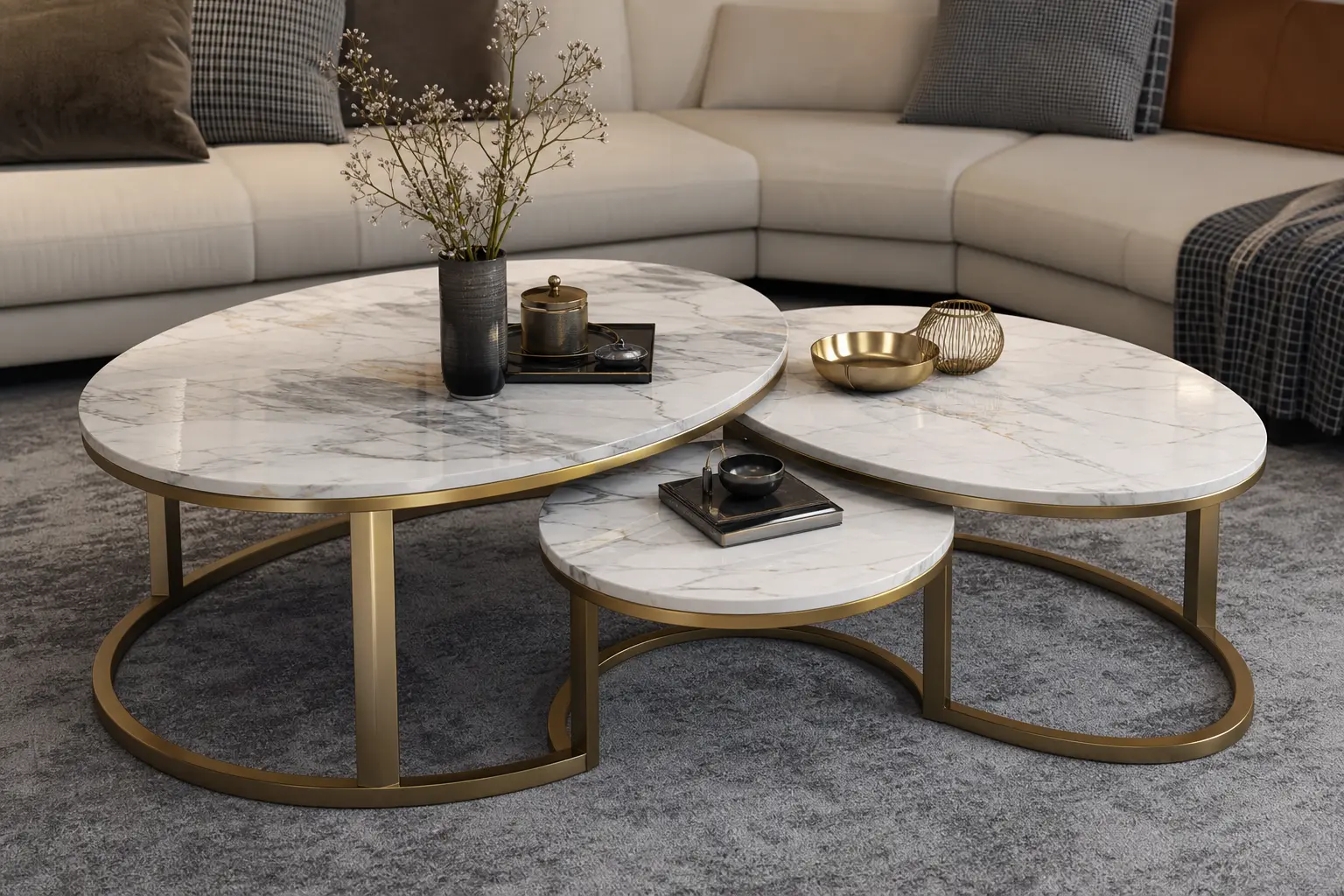 Luxury Marble Nesting Coffee Table Ideas