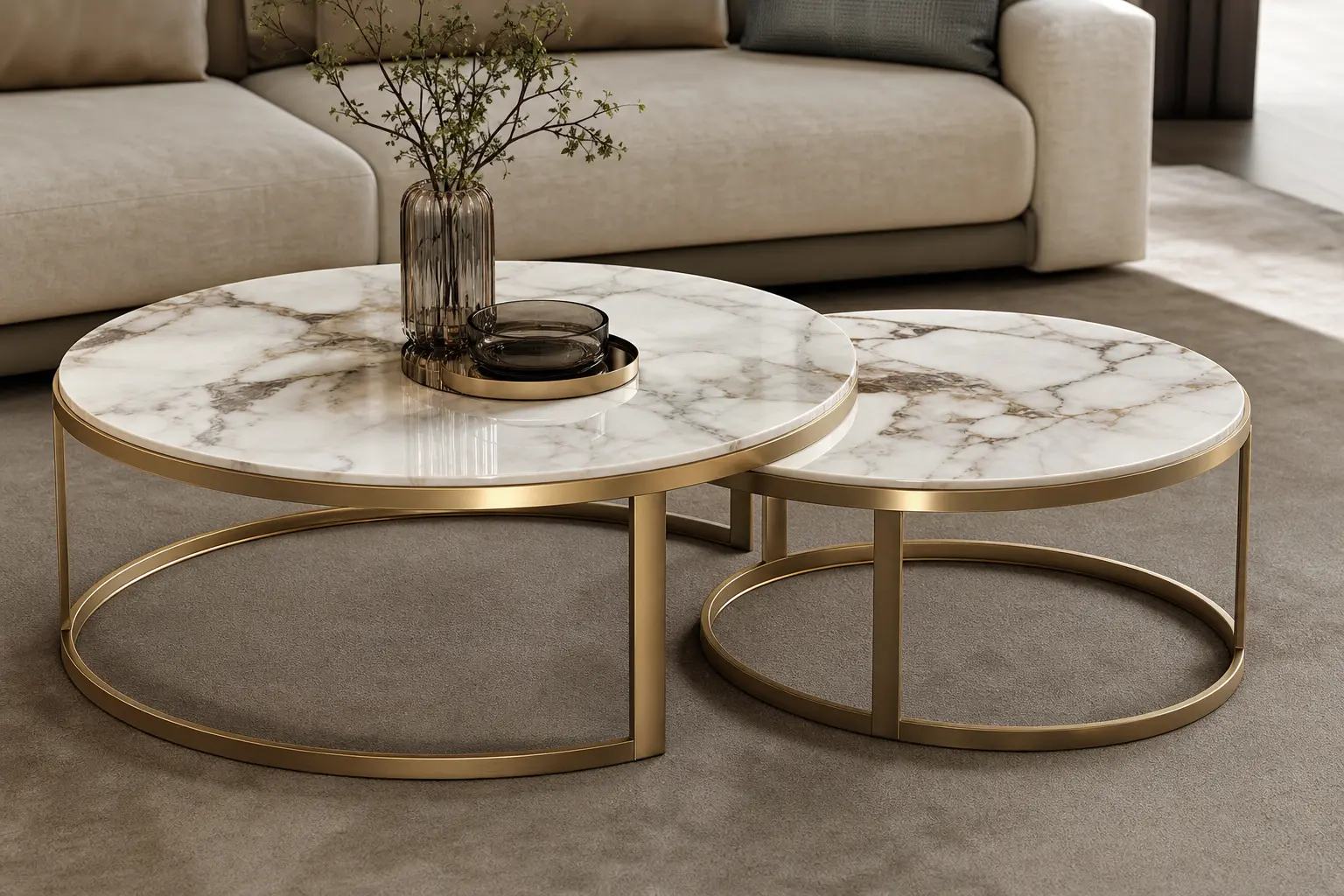 Luxury Marble Nesting Coffee Table Ideas