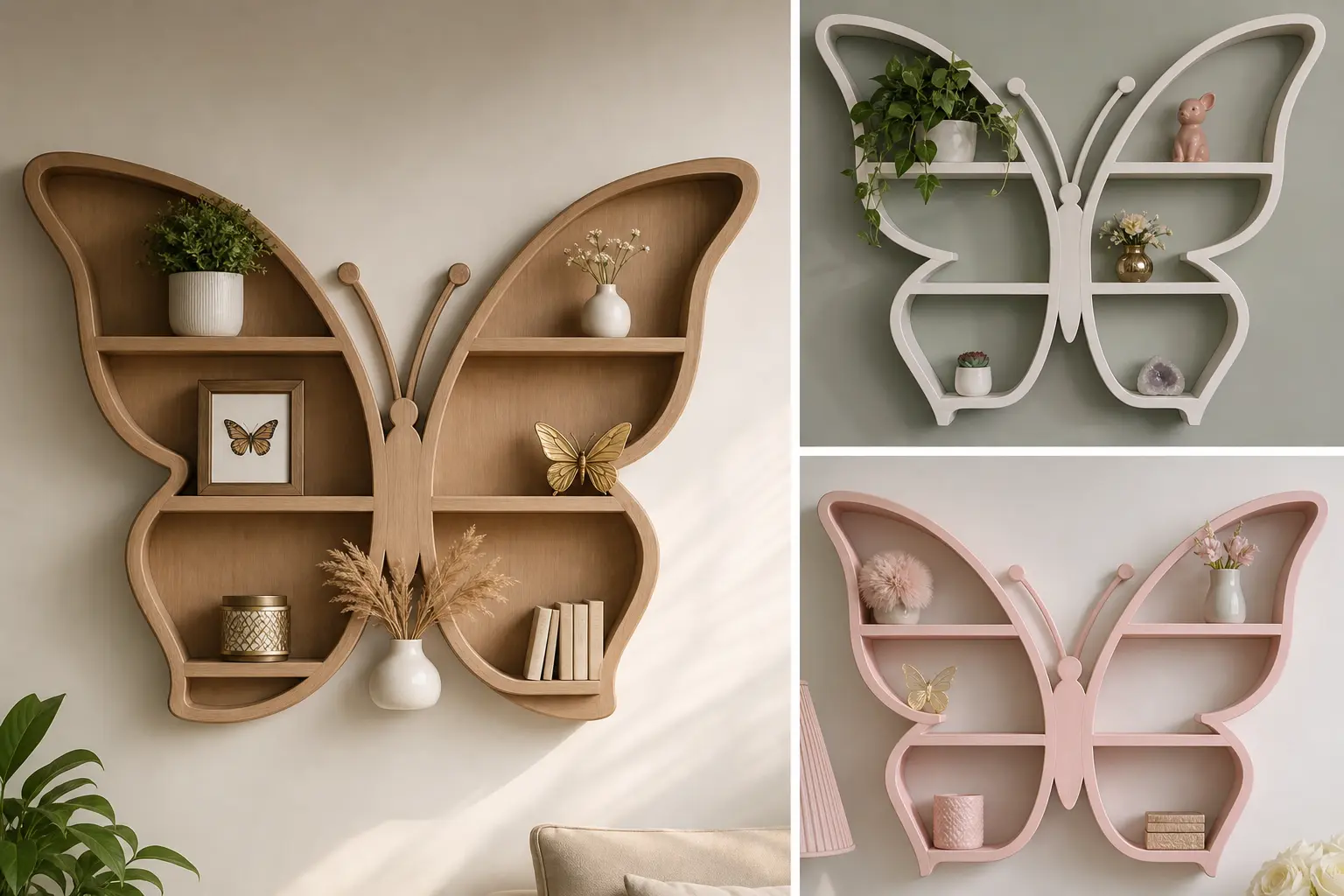 Butterfly Wall Shelf Ideas for Stylish Home Decor