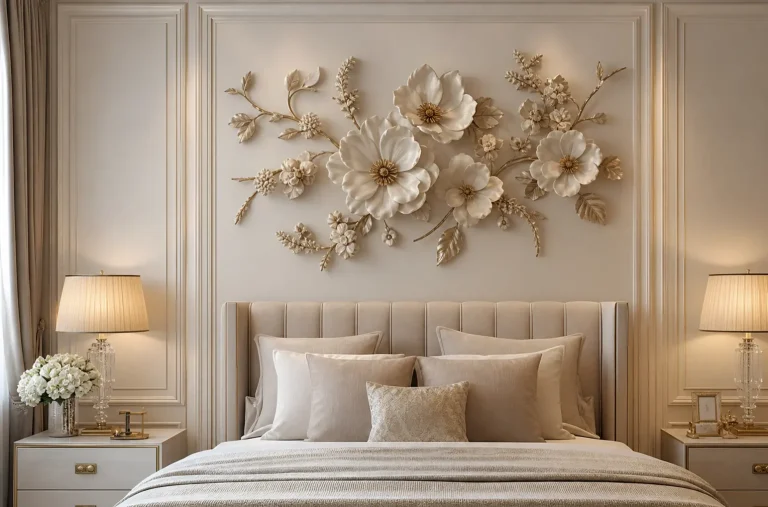 Elegant 3D Floral Wall Decor Ideas | Luxury Home Inspiration