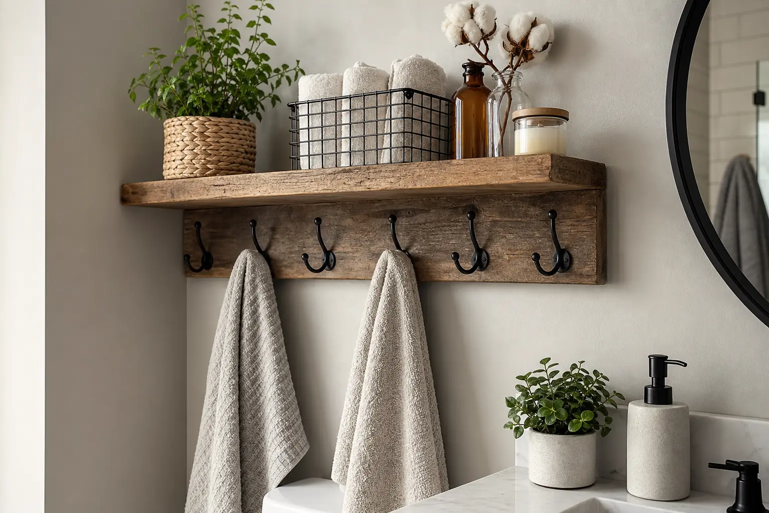 Wall Mounted Bathroom Storage Organizer Ideas