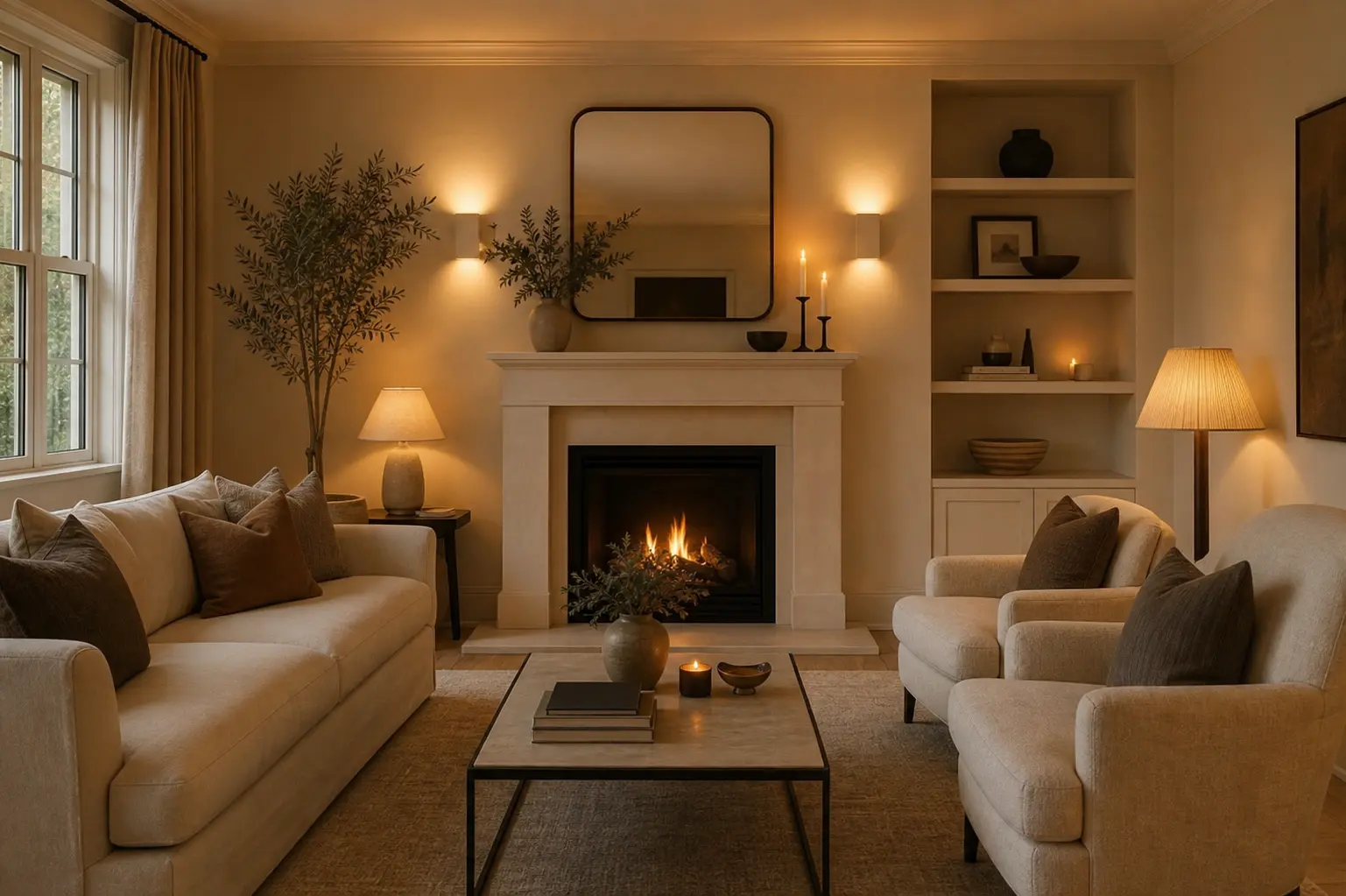 Cozy Neutral Living Room Inspiration Ideas