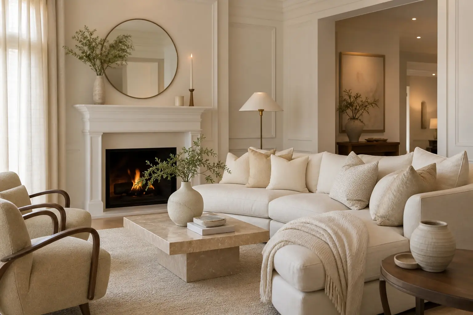 Cozy Neutral Living Room Inspiration Ideas