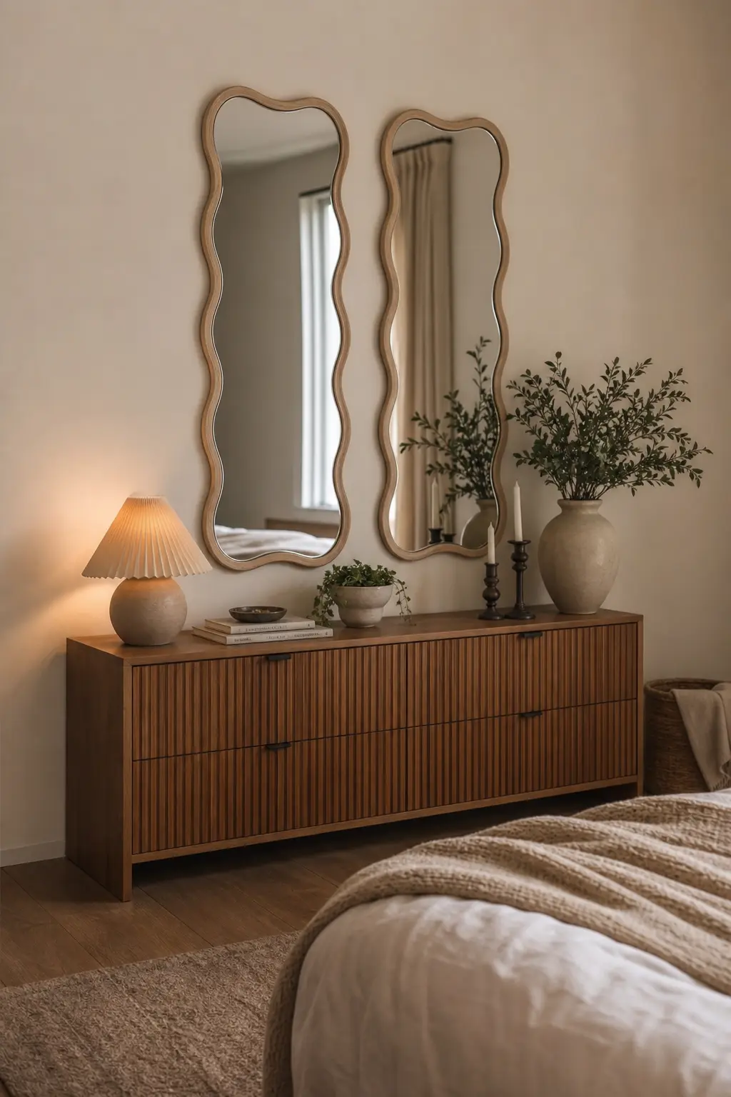 Modern Wavy Mirror Decor Ideas