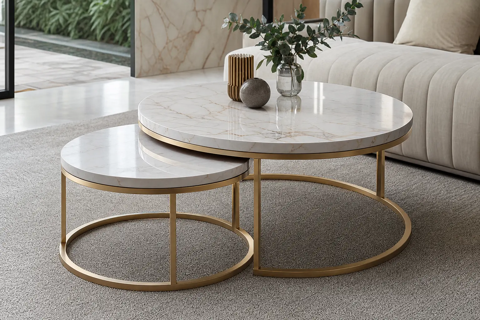 Luxury Marble Nesting Coffee Table Ideas