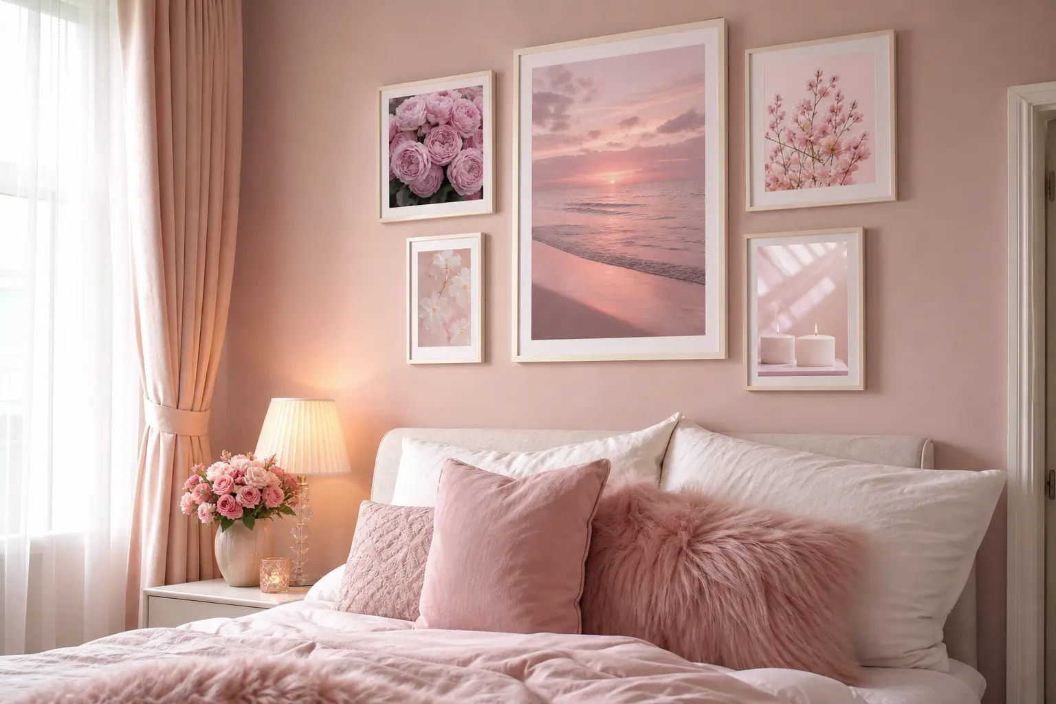 Pink Girly Room Wall Decor Ideas